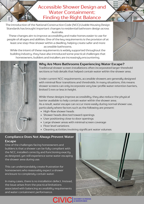 CIVIC SHOWER SCREEN WATER LEAK TESTING