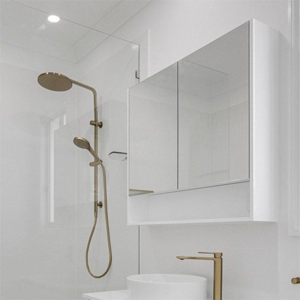Mirrors Shaving Cabinets White Shelf