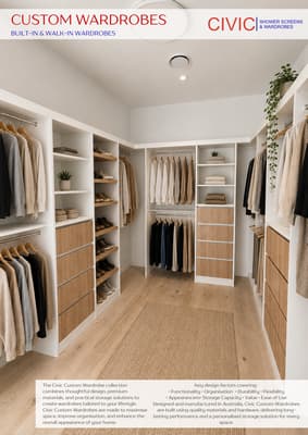  CUSTOM WARDROBES BROCHURE