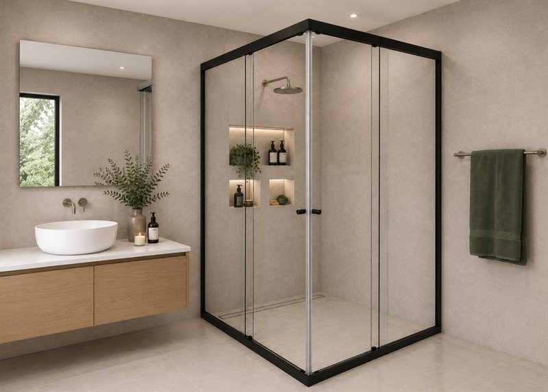Sliding: 6mm Shower Screen