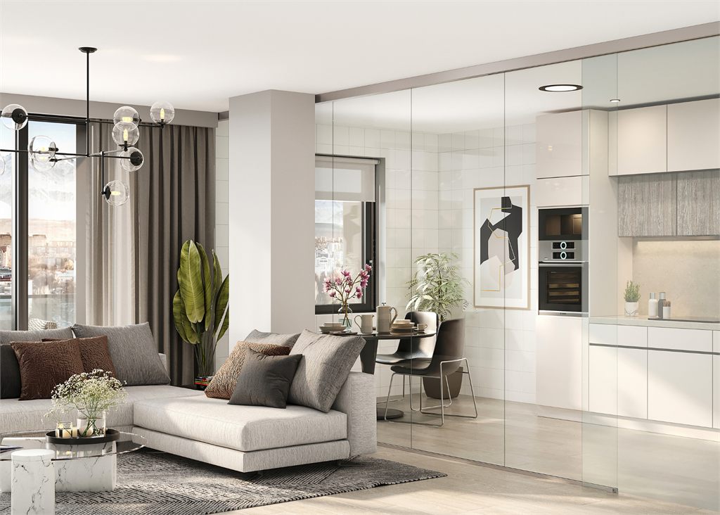 10mm Full Height Sliding Partition Shower Screen