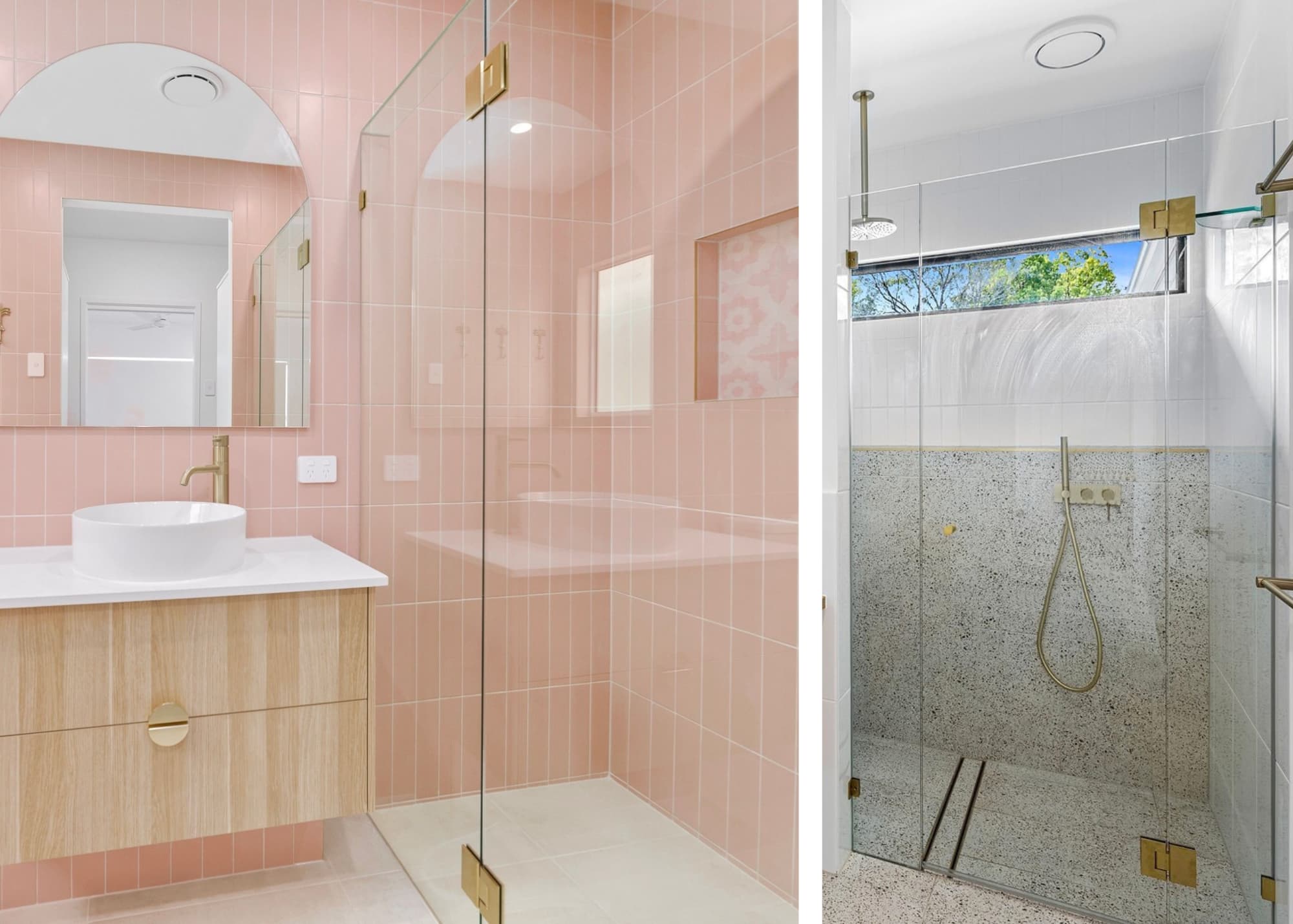 Frameless Hinged Shower Screens