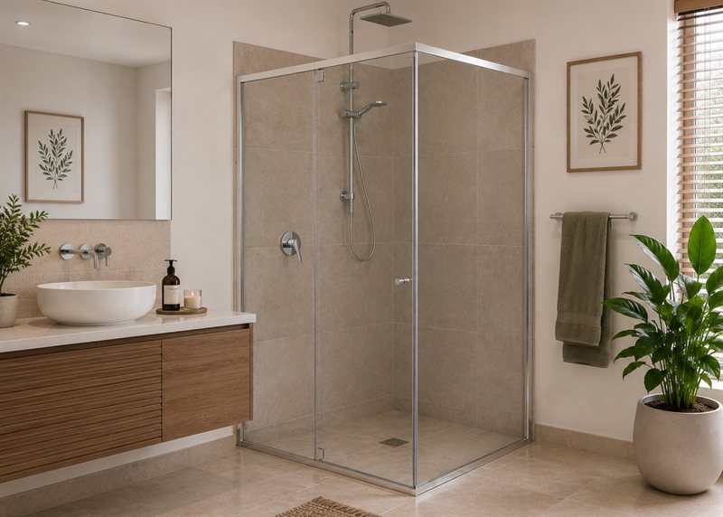 S3 Core: 6mm Semi-Frameless Shower Screen