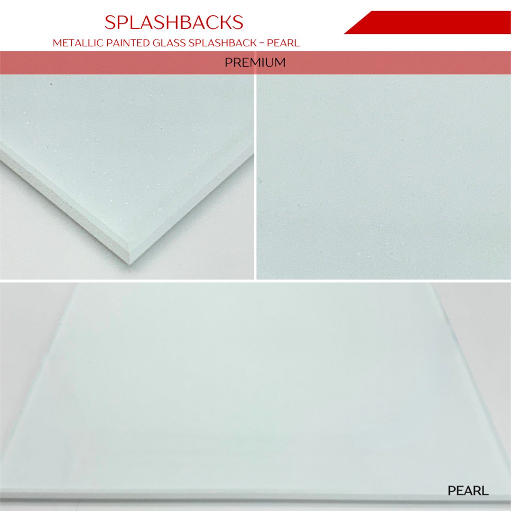Splashbacks MetallicPainted Pearl