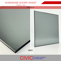WardrobeDoors Insert Mirror Grey