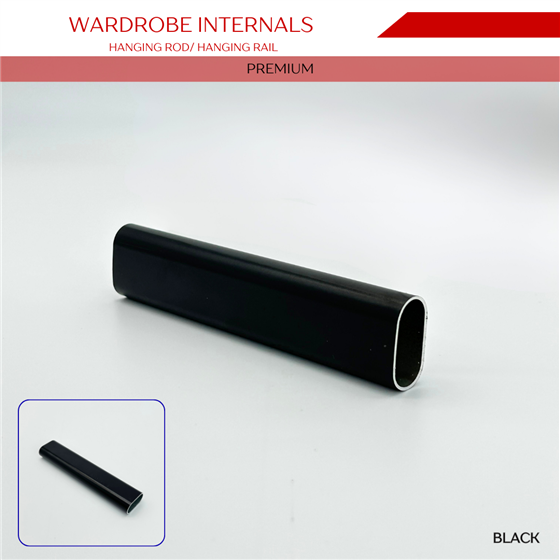 WardrobeInternals Hanging Rod Black