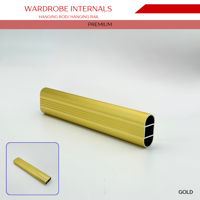WardrobeInternals Hanging Rod Gold 