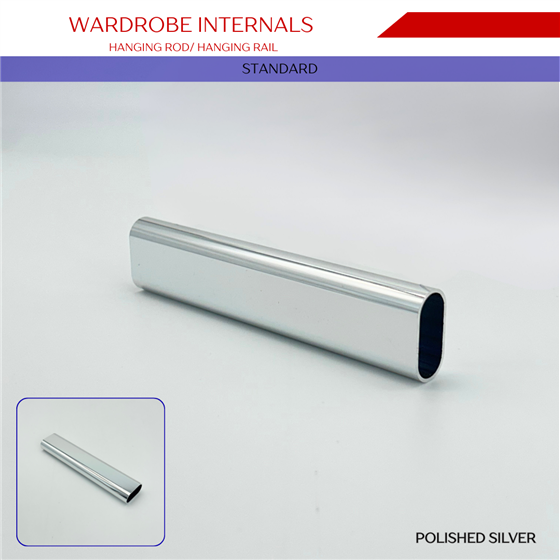 WardrobeInternals Hanging Rod PolishedSilver 
