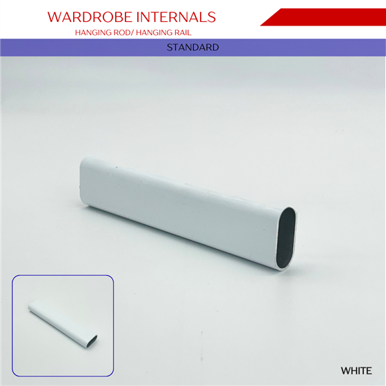WardrobeInternals Hanging Rod White 