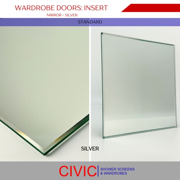 Frameless mirror inserts