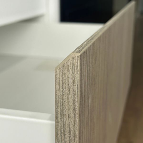 Vinyl wrap drawer fronts