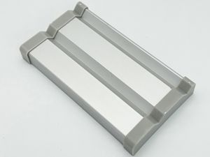 Raised Double Track EDW34-Matt Silver