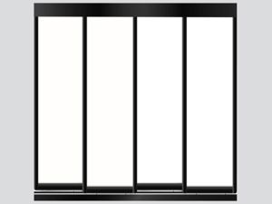 4 Doors-Black Frame Vinyl Glacier