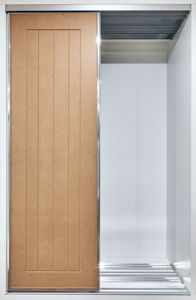 DSC00568_Framed_Polished Silver Frame_Patterned MDF Wardrobe Doors_York