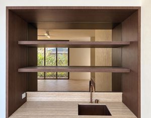 mirror bar shelves job 582638-CG Bronze mirror