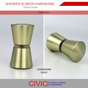 Shower-Screen_Hardware-Tapered_Knobs_Champagne_Gold