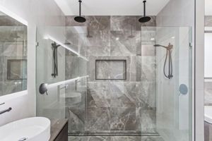 ShowerScreens_10mm_Panels_PolishedSilverHardware_CheneyConstructionsQld
