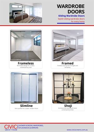 Styles and Colour Range: Wardrobe Doors